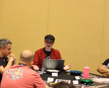 David attempts to corral a crew of intrepid space truckers.