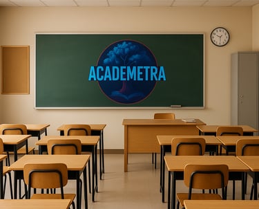 AI generated Academetra Classroom with our Logo