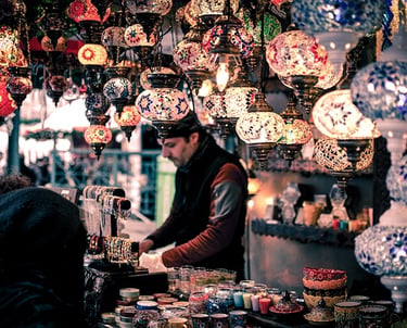 lamps in the bazaar