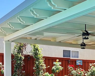Custom insulated Alumawood patio cover installation in Menifee CA