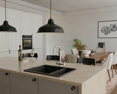 Salle à manger rénovée