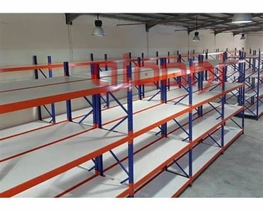 A classic mild‑steel storage rack awaits powder coating