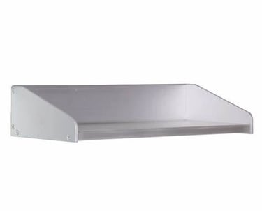 A sleek, anodized‑aluminum floating shelf.