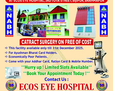 Advertisement for Cataract Surgery