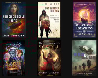 Your choice of fantasy and sci-fi eBooks written to enthrall you with action and adventure