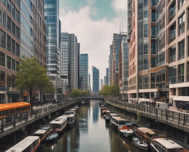 Shelves filled with a variety of skincare and personal care products inside a well-organized pharmacy or store. The shelves are stocked with creams, lotions, and other health-related items, with labels and signs displaying prices and promotions. The aisle has a clean, modern appearance with clear signage for a shopping app.