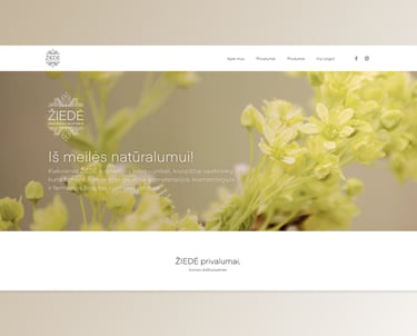 žiedė web dizainas