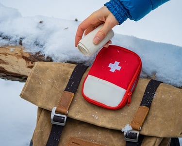 a person holding a bottle of water