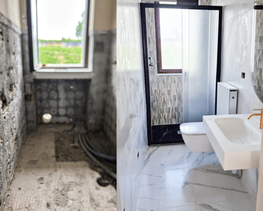 Ristrutturazione completa bagno in una settimana. Regione Friuli Venezia Giulia; Provincia di Udine