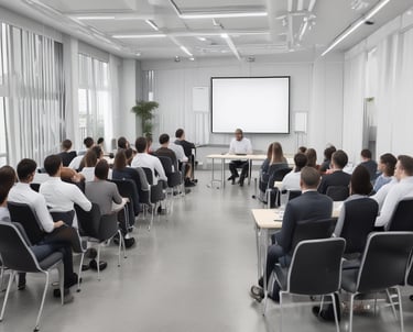 neon signs are lit up in a dark room