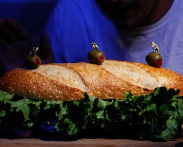 Large Sandwich, midnight sandwich, 2024, giant sub