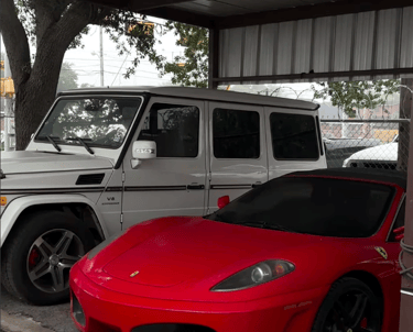 Car One Care Ferrari at repair