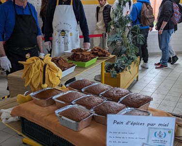 dégustation de pain d'épices au collège Nicolas Fouquet de Mormant
