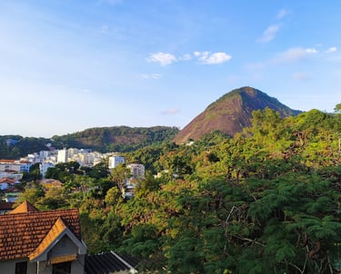 a mountain view of a mountain range in the distance