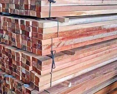 kayu kayu meranti bahan bangunan proyek