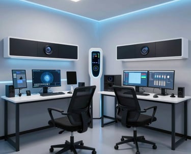 A man writing on a piece of paper in a dark room