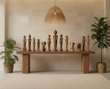 Terracotta vessel with heritage carvings, part of Arcanum’s Relics of Nature collection.