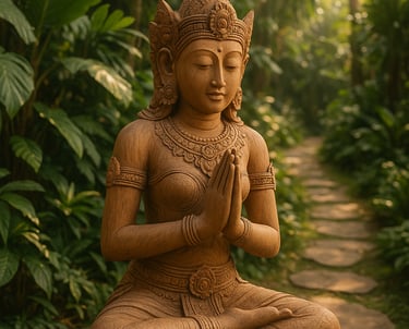 Terracotta vessel with heritage carvings, part of Arcanum’s Relics of Nature collection.