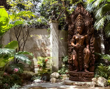 Terracotta vessel with heritage carvings, part of Arcanum’s Relics of Nature collection.