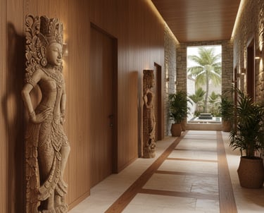 Terracotta vessel with heritage carvings, part of Arcanum’s Relics of Nature collection.