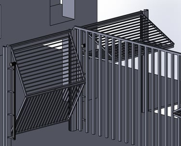 Projeto em cad 3D - clausura predial - Sao Paulo