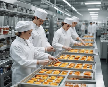 Two people are walking on a street in front of shops with clothing displays. One is wearing a light-colored hoodie and the other a dark coat. Above them, signs are written in multiple languages, including English and Hindi, referencing a welfare association office and a service campaign by OVN Industries Pvt Ltd.