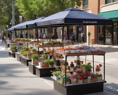 People engaging in community activities and job training.