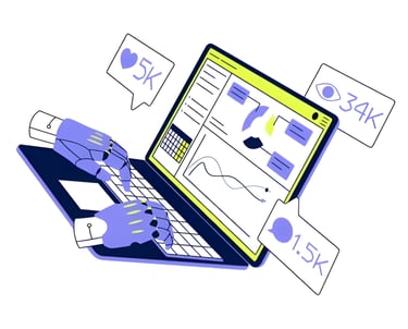 a laptop computer with a laptop and a mouse