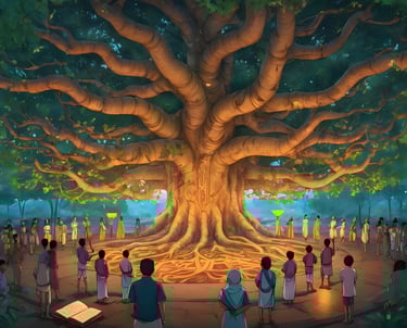 huge tree showcasing indias Unity