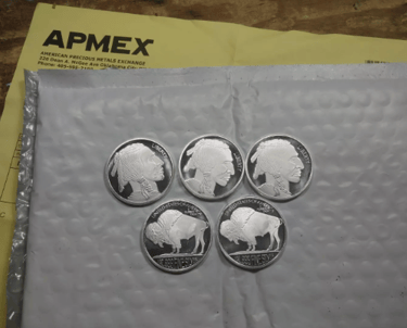 1 oz Silver Round - Buffalo (Lot of 5 Rounds) - .999 Fine Silver