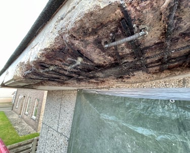 "Overstek betonherstelling en coating door Senpro BV"