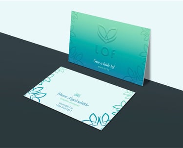 Business card design for LOF