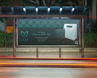 Bus-stop advertisement for LOF