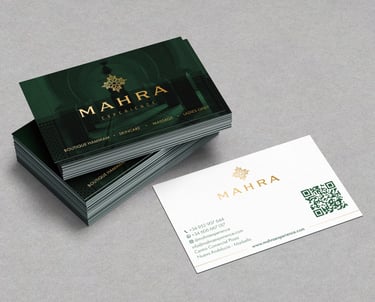 Mahra's business card