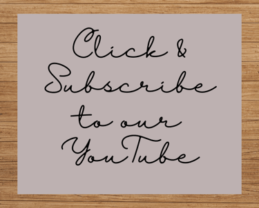 Click & subscribe to our Youtube