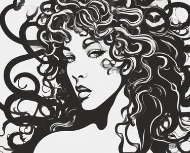 woman wearing black scoop-neck long-sleeved shirt