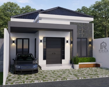 Desain Rumah Hunian Modern Palangkaraya karya Raga Architect