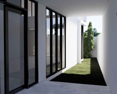 Rumah modern minimalis 2 lantai karya Raga Architect, milik MR. Irawan Sugiarto di Batam