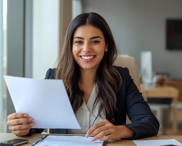 Logistics Manager reading Optifleets special offers for seamless fleet management