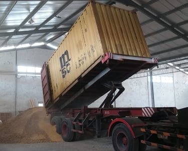 Tiiping container buat bulk cargo Transindra perkasa fowarder