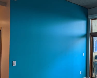 Interior wall paint job