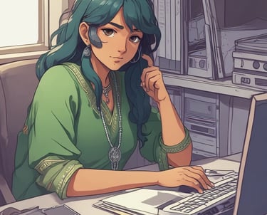 woman in black blazer with brown hair