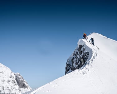 Coaching für Führungskräfte Leadership Training Outdoor am Berg mit Business Mental Coach und Bergführer Rene Guhl