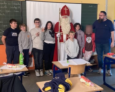 Saint Nicolas dans la classe de monsieur Ludovic