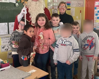 Saint Nicolas dans la classe de madame Vanessa
