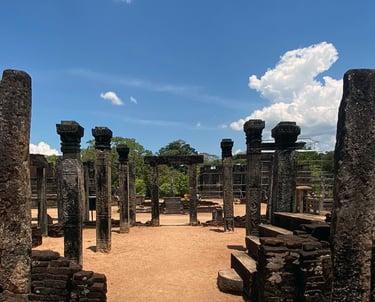 Polonnaruwa ruins in Sri Lanka