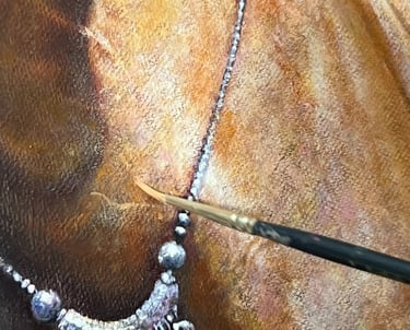 Maamar Tazi Close Up Painting