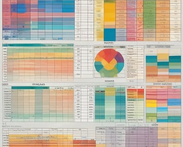 Two people engaged in a workflow process in what appears to be a well-organized storage area. One person is using a tablet device, possibly for inventory management, while holding a small item. The background consists of a series of labeled drawers or cabinets, suggesting an organized system for item storage.