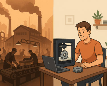 3D printing evolution of production,start production from your home,new age of production 
