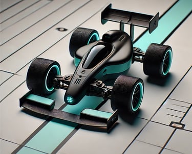 image of a advanced line following robot showing the start of robotics